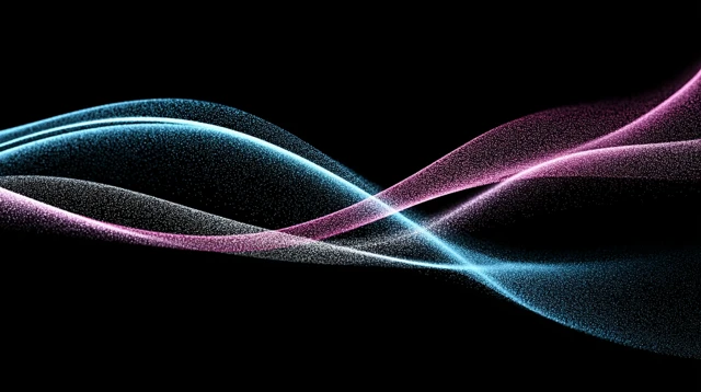 Abstract Holographic Light Ribbons Background