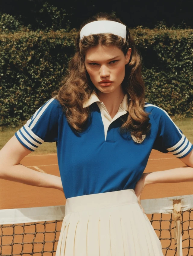 Tennis Editorial Portrait Vogue Paris Kodak Portra