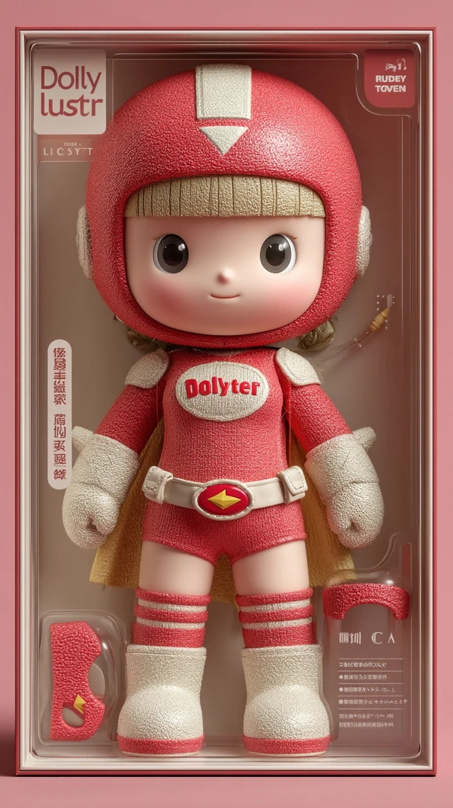 Cute Superhero Doll Figurine - 3D Toy Model - DollyLuster