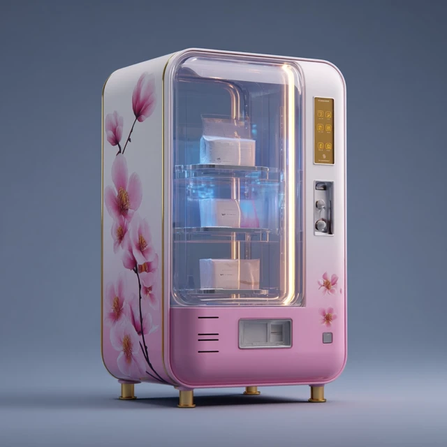 Futuristic Sanitary Napkin Vending Machine Design