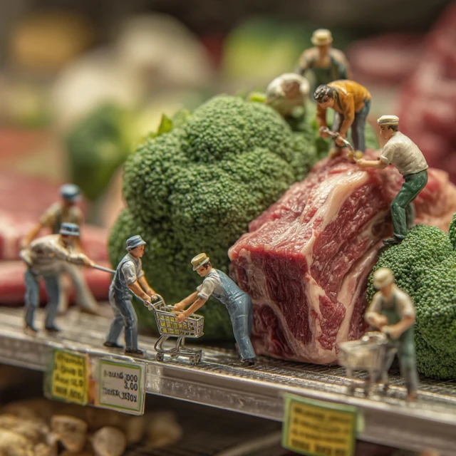 Miniature Grocery Shopping Realistic Food Photography