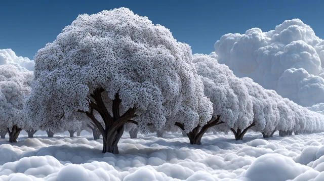 Dreamlike Orchard in the Clouds