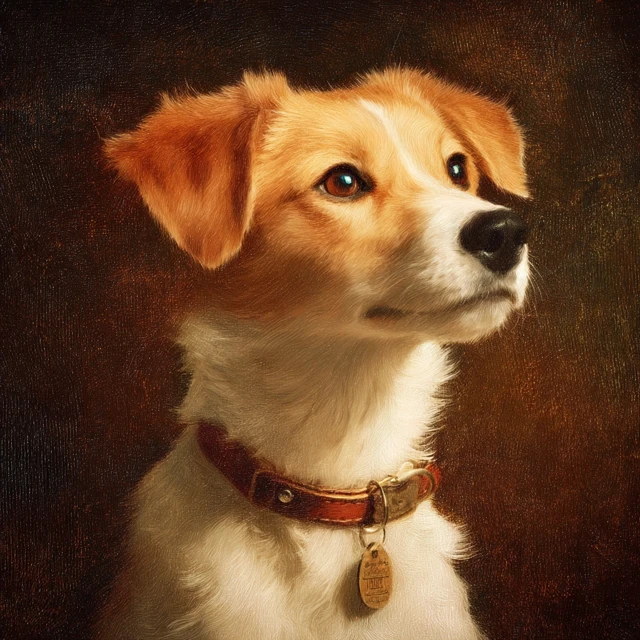 Portrait of a Jack Russell Terrier Dog