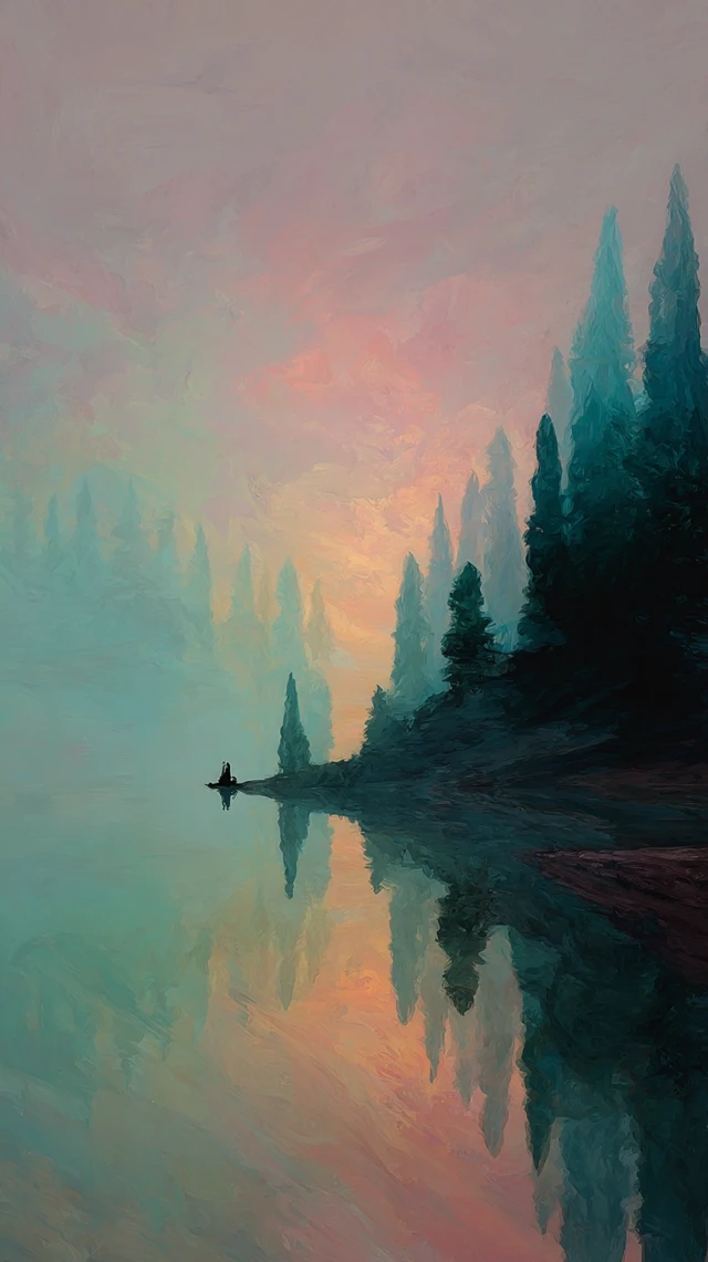 Calm Success Journey A Beautiful Illustration