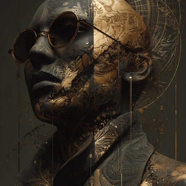 Enigmatic Figure Portrait Dark Fantasy Art
