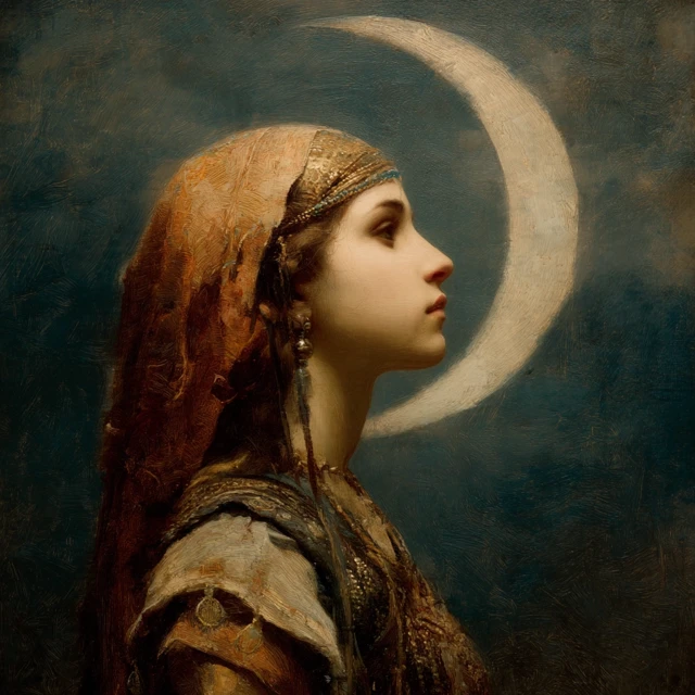 Lunar Shaman Painting Fantasy Art Atmospheric