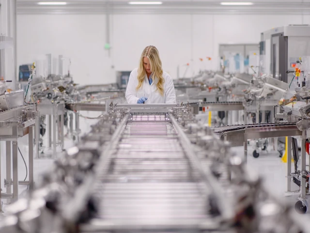 Woman in Manufacturing Facility in California