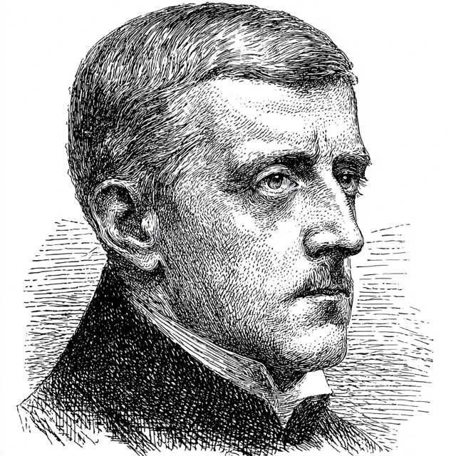 Charles de Gaulle Portrait Victorian Engraving