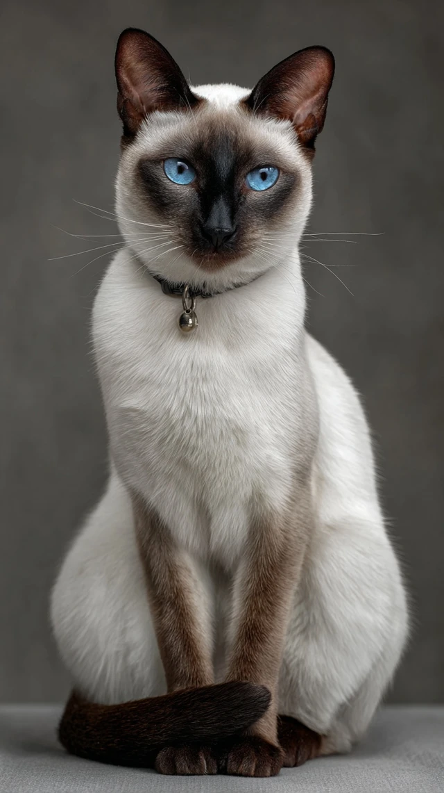 Siamese Cat Luna Portrait Regal and Sophisticated