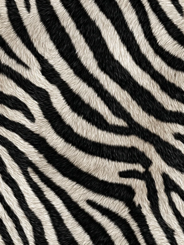 Seamless Zebra Stripe Pattern Photorealistic Fur Texture