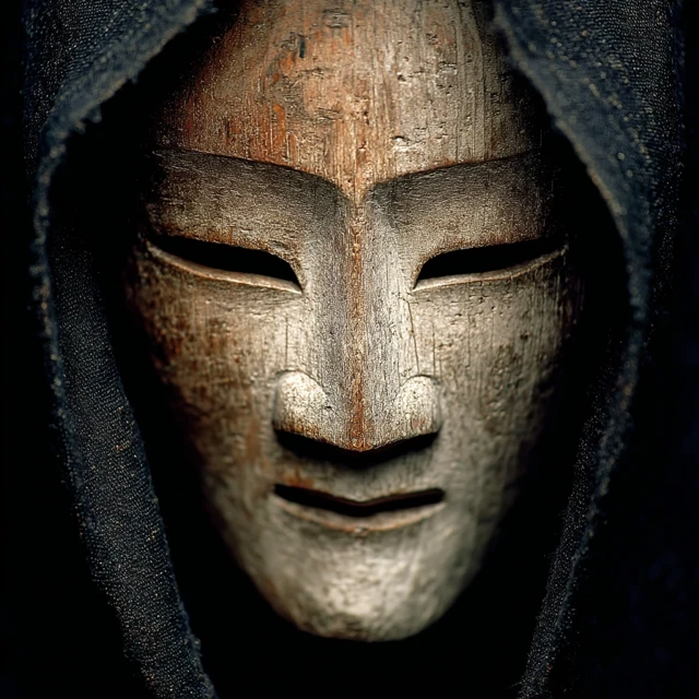 Japanese Noh Mask CloseUp Art Artistic Serene
