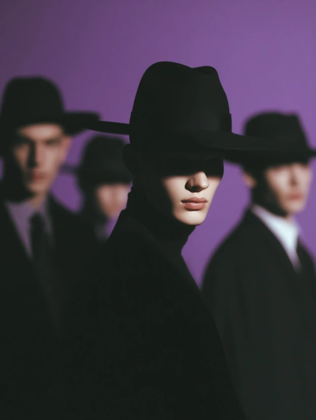 Fashion Photography: Mysterious Man in Purple