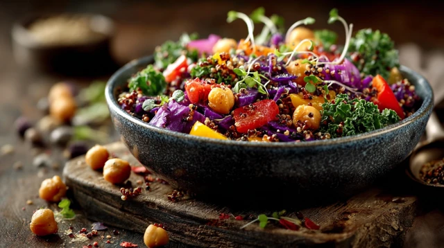 Vegan Superfood Salad Healthy Delicious Bowl