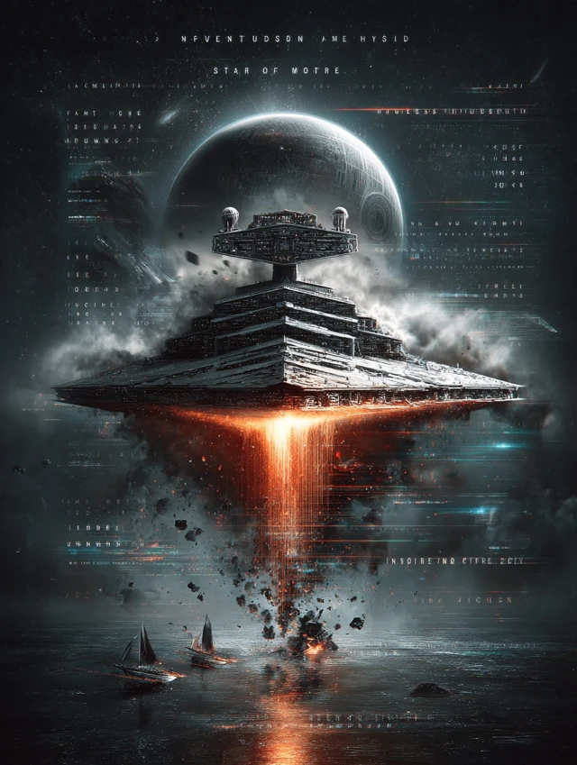 Star Destroyer Artwork Star Wars Movie Poster