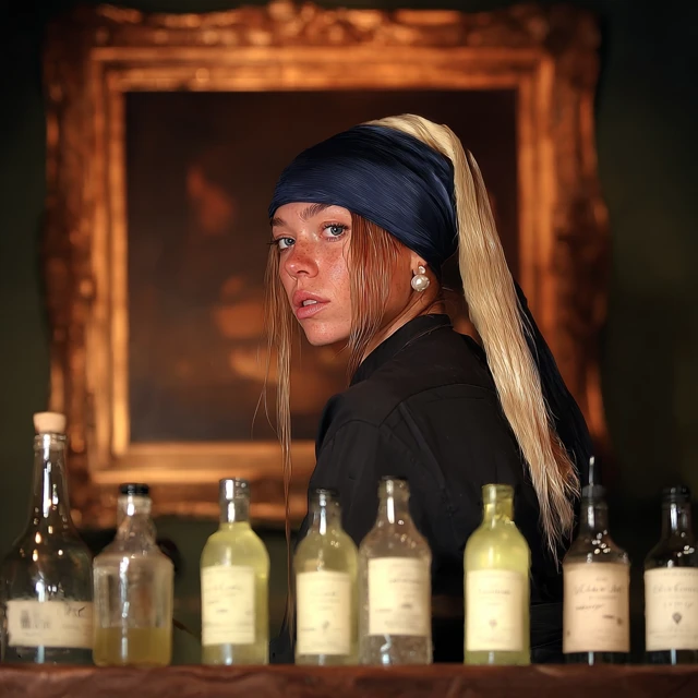 Girl with Pearl Earring Amsterdam Cafe Bartender