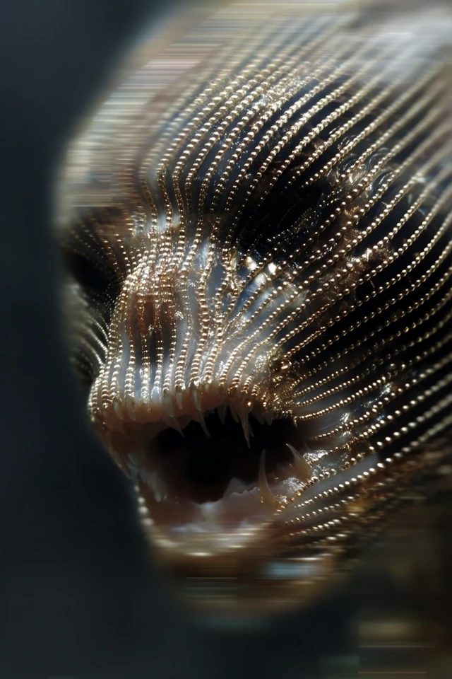 Golden Diving Suit Abstract Motion Blur