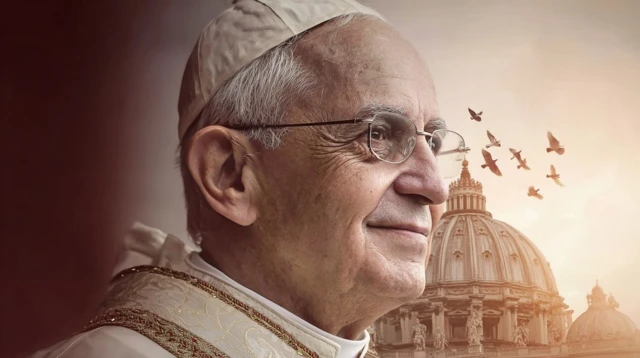 Pope with Doves Fine Art Photograph
