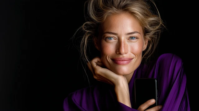 Mediterranean Beauty in Purple Fashion