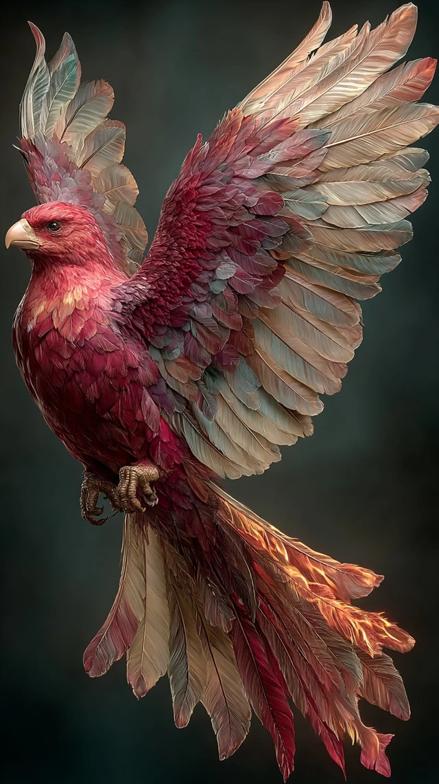 Majestic Phoenix Soaring Through the Sky