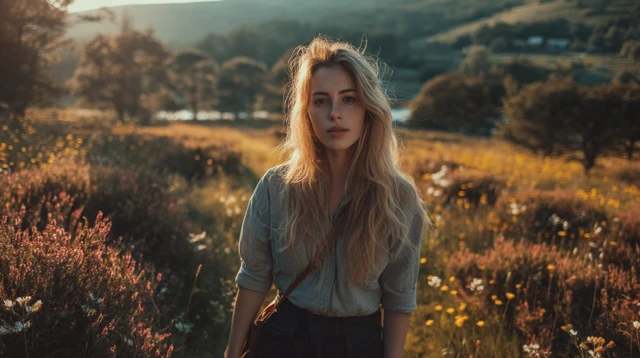 Young Woman in Nature Portrait