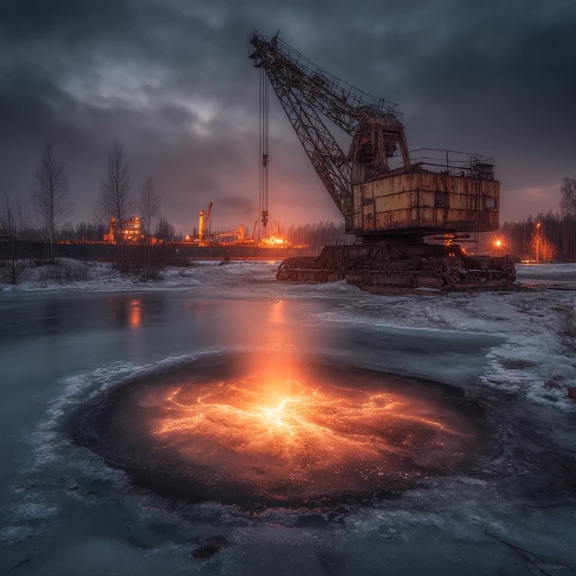 Chernobyl Exclusion Zone Art: Atmospheric Post-Apocalyptic Scene