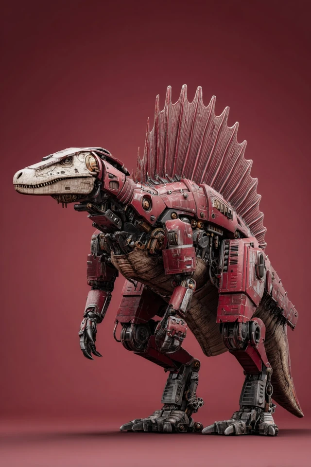 Mecha Spinosaurus Mechanical Dinosaur Art