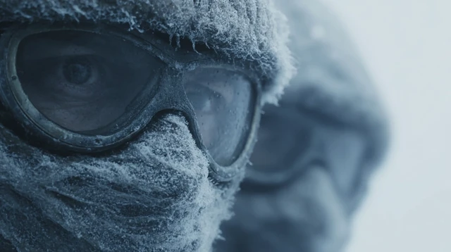 Mount Everest Explorers In Blizzard Ultra Realistic