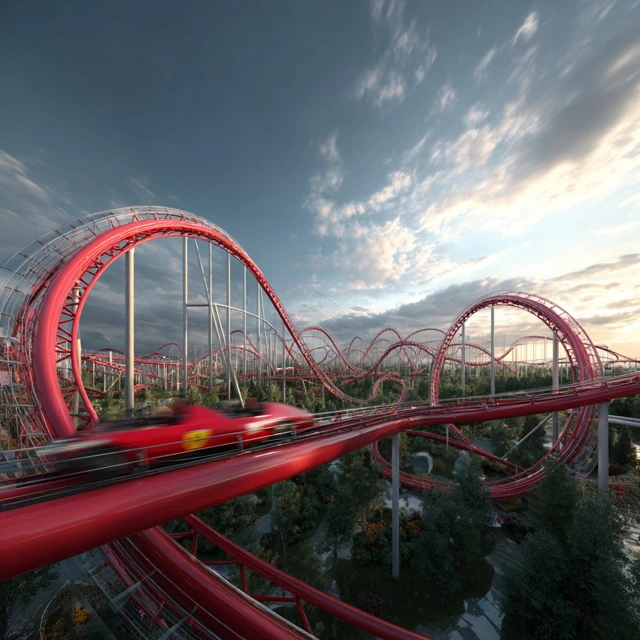 Ferrari Formula Rossa Rollercoaster Thrill Ride