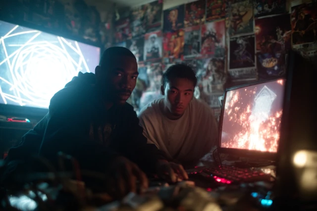 Hackers Open Time Portal: Cinematic Still