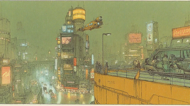 Cyberpunk Tokyo Cityscape Neon Lights Futuristic