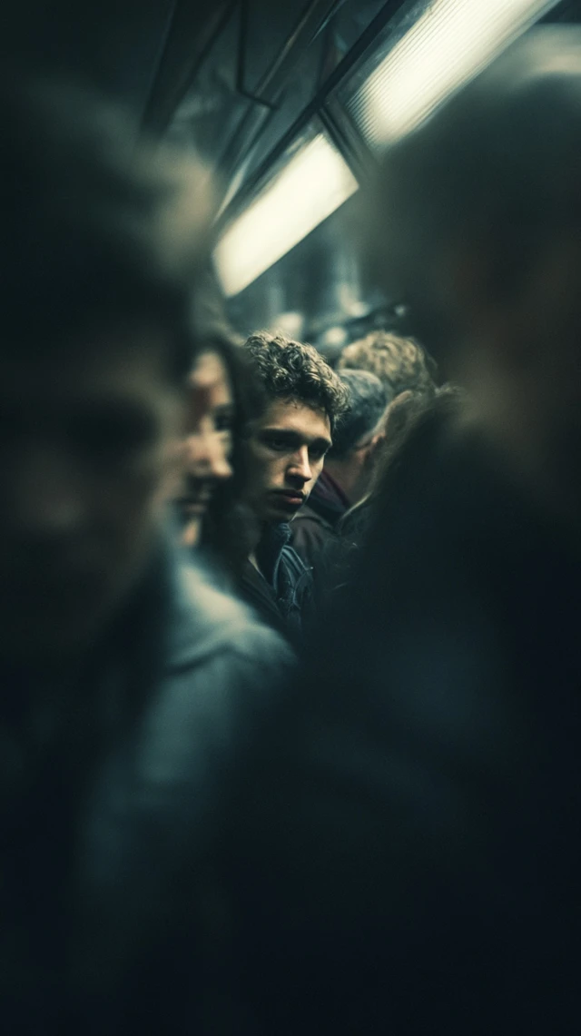 Gritty Subway Portrait Candid Human Photography