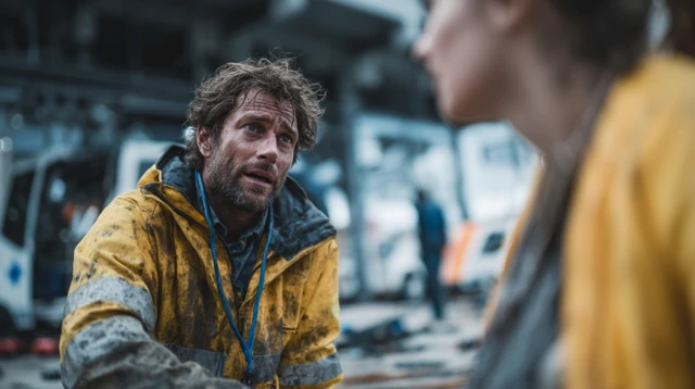 Emergency Doctor Treating Survivor