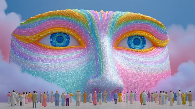 Democracy Hologram: Futuristic Vision of Unity