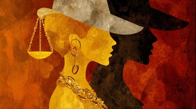 Abstract Balance of Beauty and Family