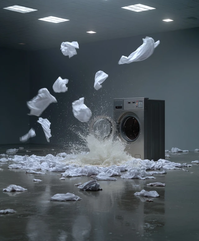 Washing Machine Explosion Fashion Photography