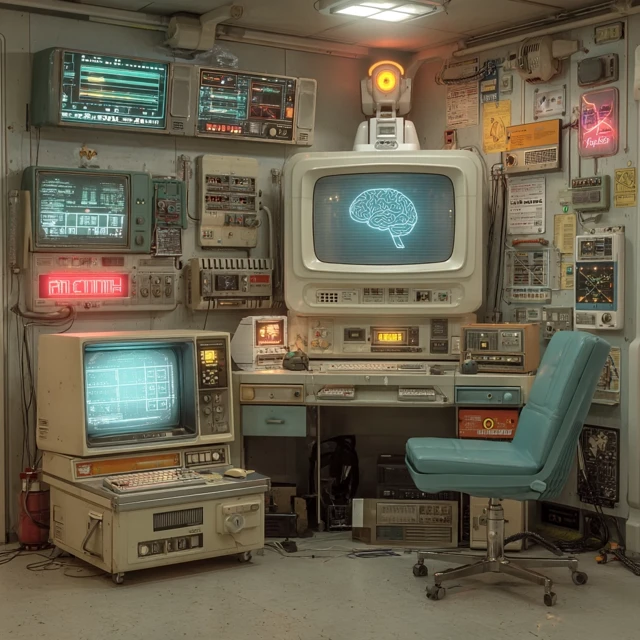 Retro Futuristic Control Room SciFi Design