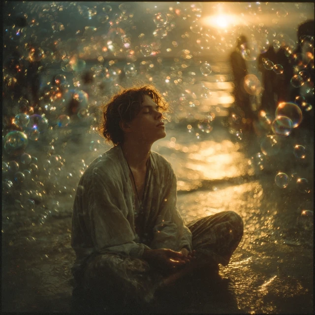 Meditation Dreamlike Still Golden Hour Ethereal