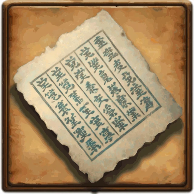Ancient Chinese Style Paper Game Icon