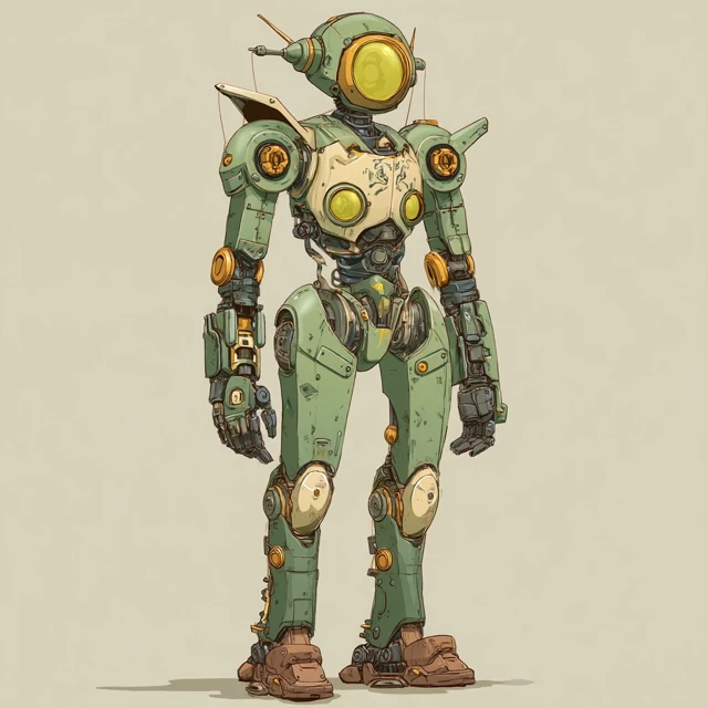 Anime Robot Fantasy Art