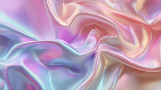 Iridescent Satin Fabric Elegant Luxury Background