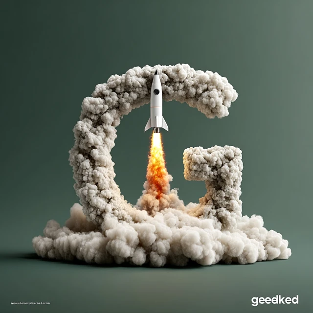 Geeked Logo Design Rocket G Startup Modern Brand