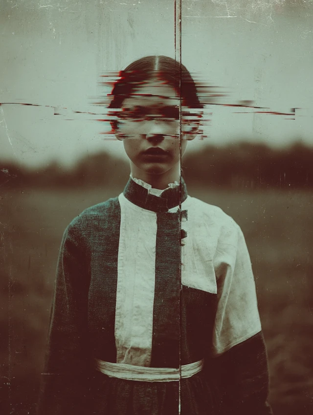 Uncanny Portrait Glitch Effect