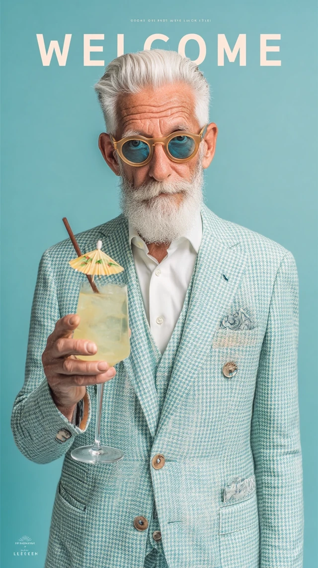 Cool CEO in Dior Holding Cocktail
