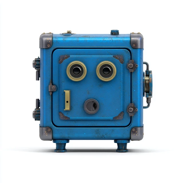 Mad Scientists Metallic Blue Safe Pixar Style