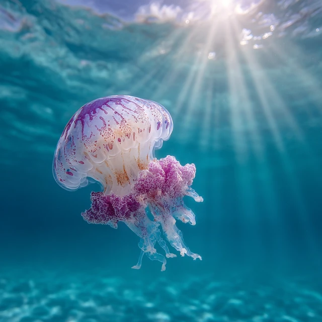 Underwater Photography Beautiful Jellyfish