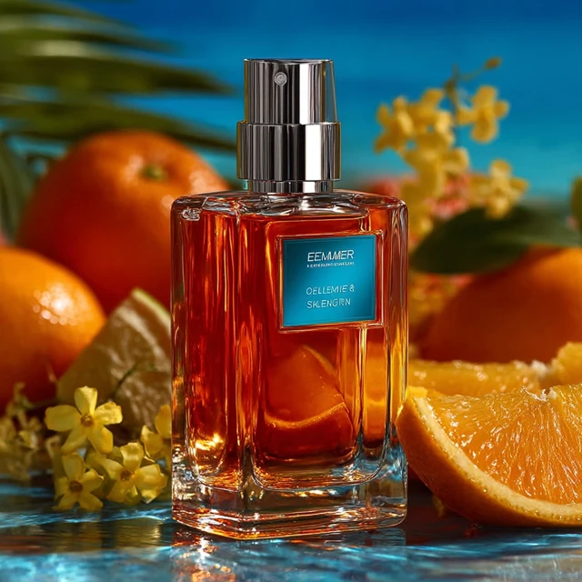 Mens Cologne Product Photography Citrus Freshness