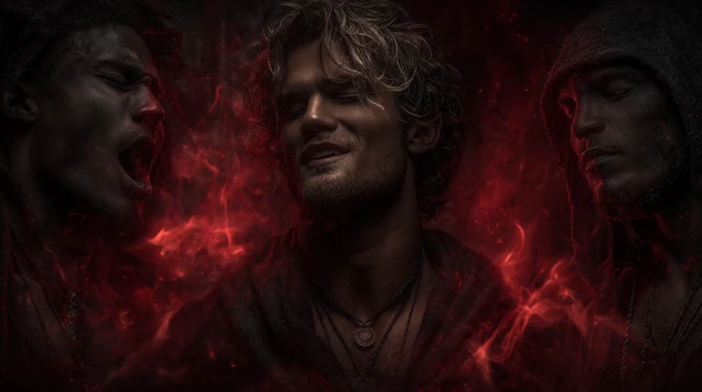 Singing Men in Fiery Atmosphere