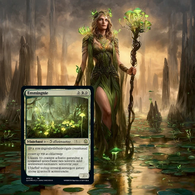 Magic the Gathering Art Radiant Woman Bog