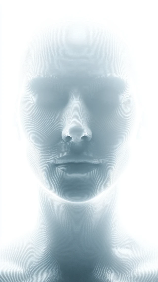 Ethereal Glass Woman: Futuristic Art