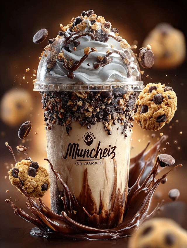 Munchiez Vanilla Milkshake with Chocolate Cookies